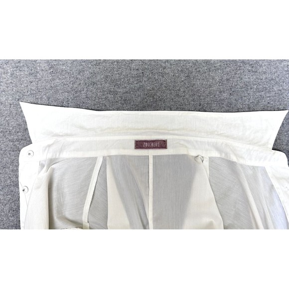 Zucchero Womens Shirt SZ 38/M White Pearls Embellished Cap Sleeves Snap Buttons - Picture 6 of 13